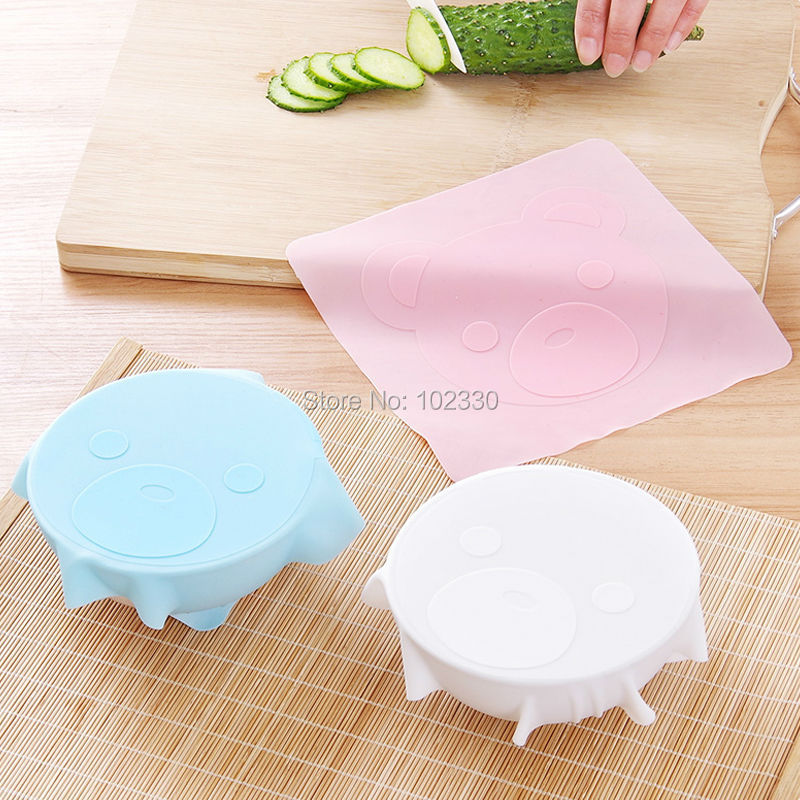 Silicone Stretch Lids With Bowl (Pack of 6)