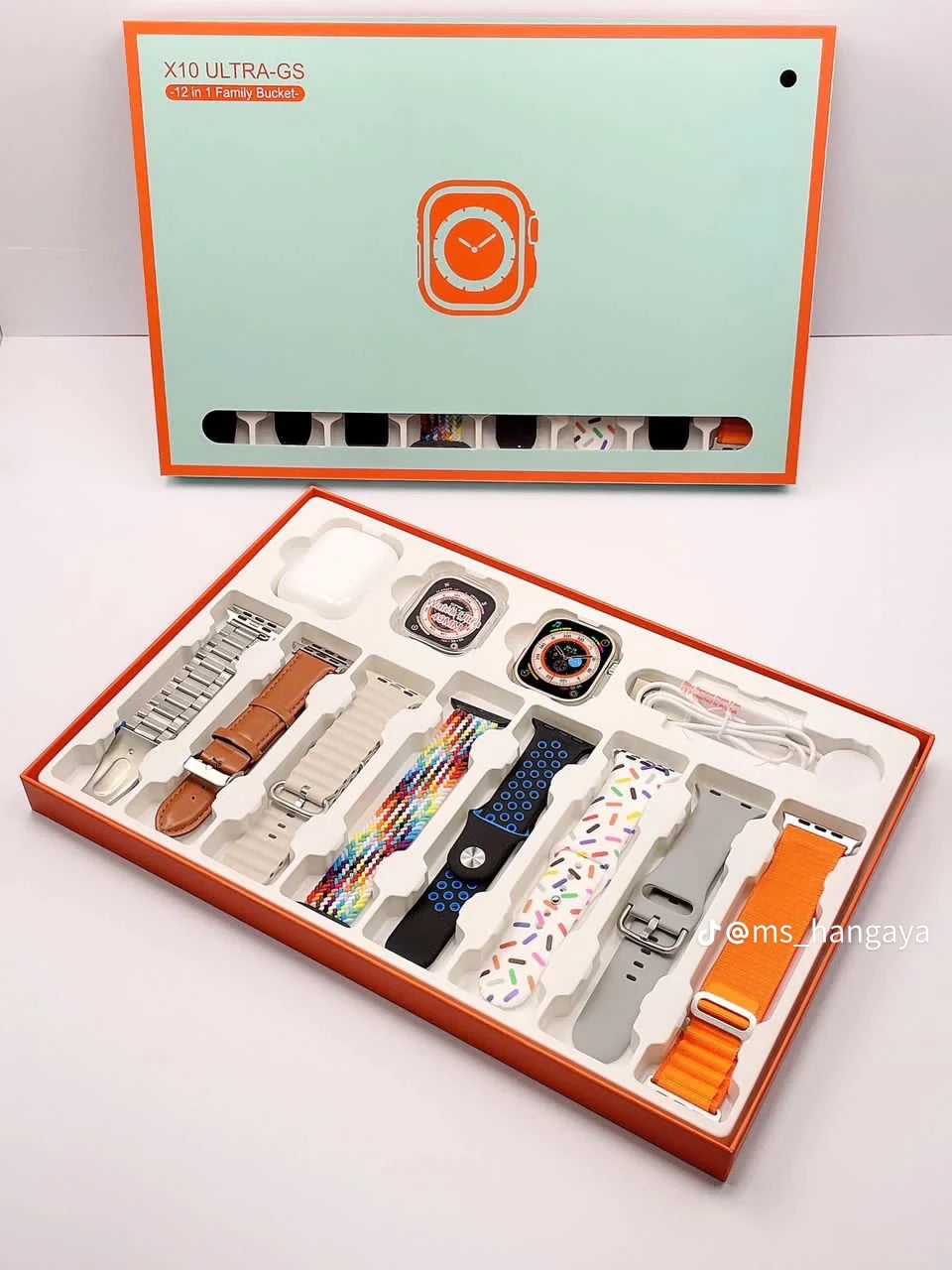X10 Ultra-GS Smart Watch 12 in 1 Combo Pack 🔥