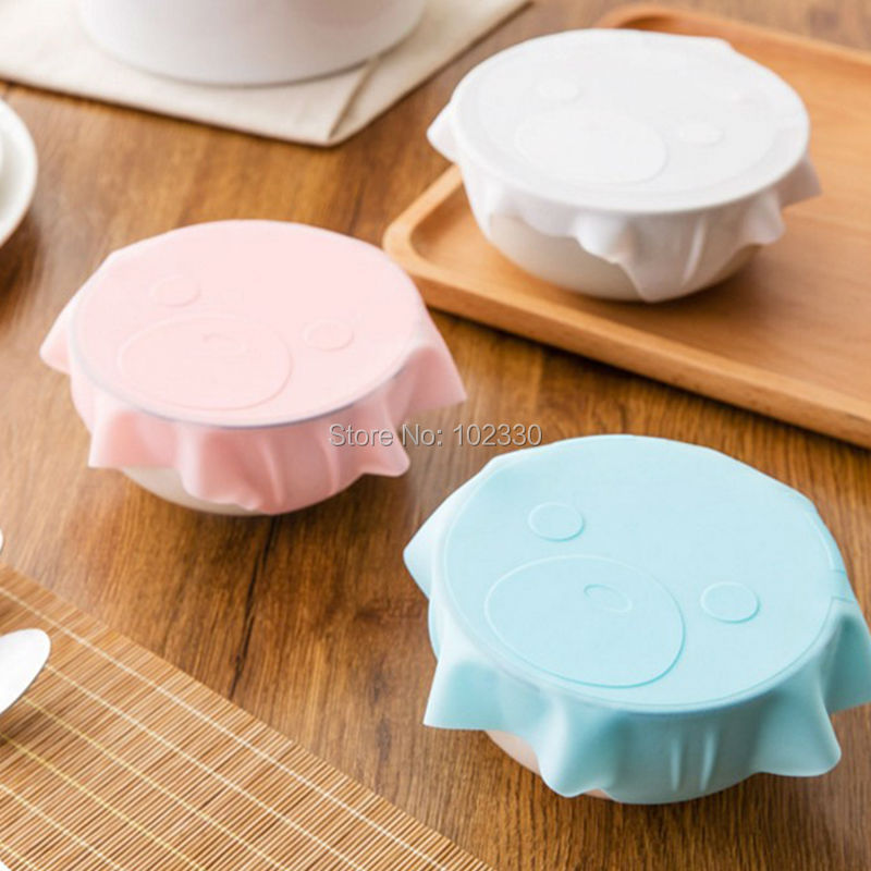 Silicone Stretch Lids With Bowl (Pack of 6)